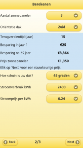 Zonnepanelen app terugverdientijd Zonnepanelen app terugverdientijd