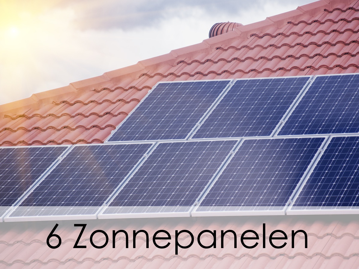 6 zonnepanelen