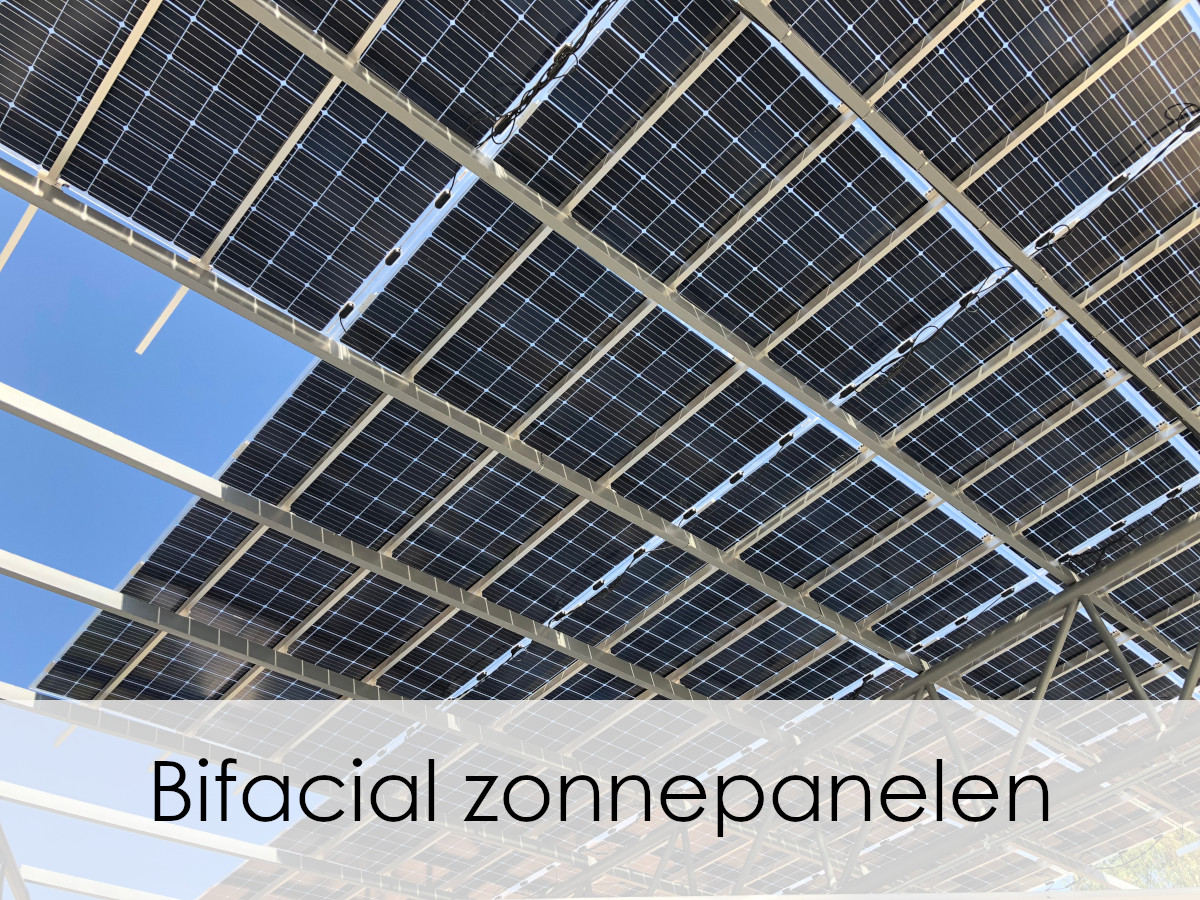 de onderkant van bifacial zonnepanelen