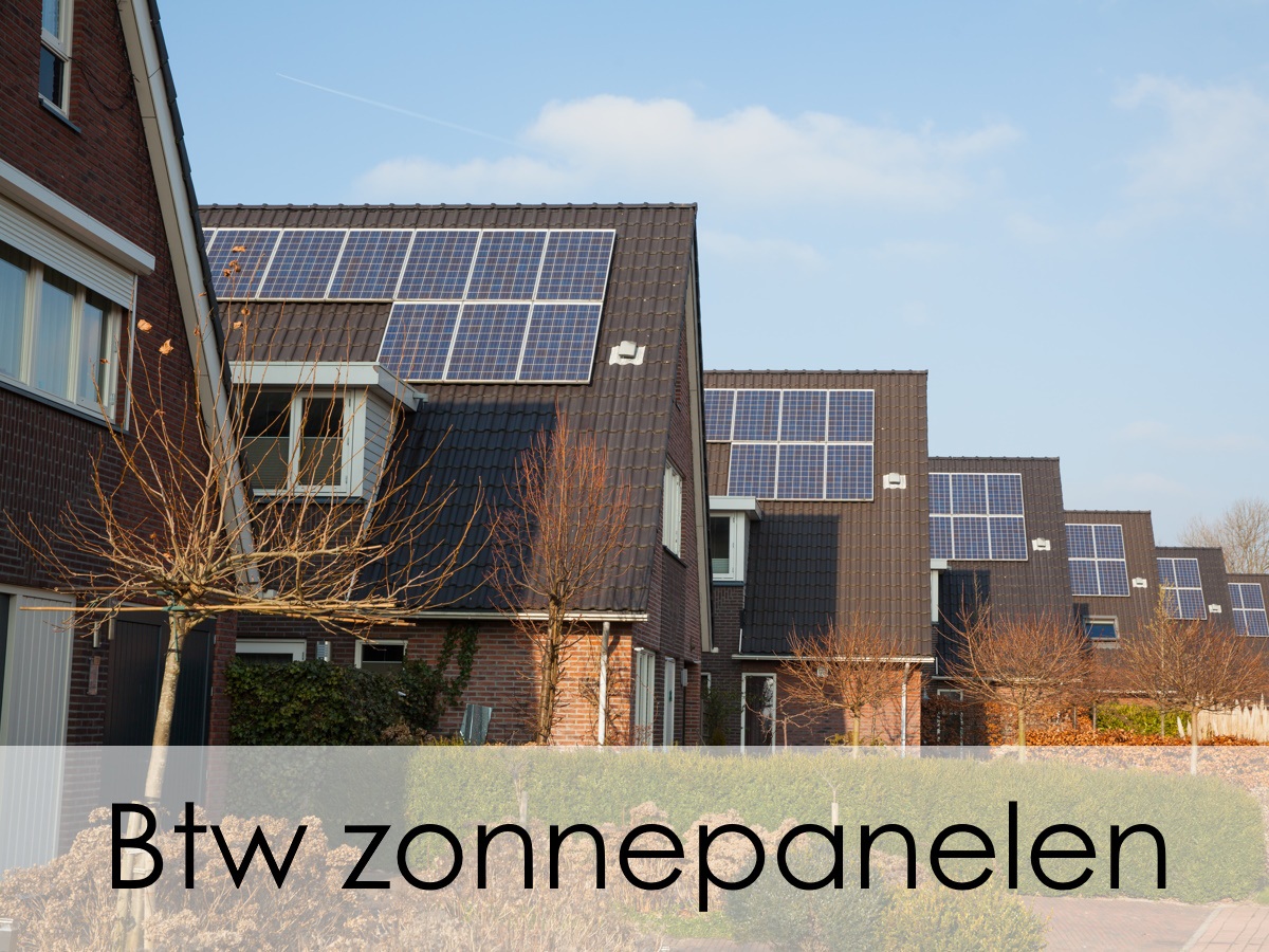 woningen met nieuwe zonnepanelen