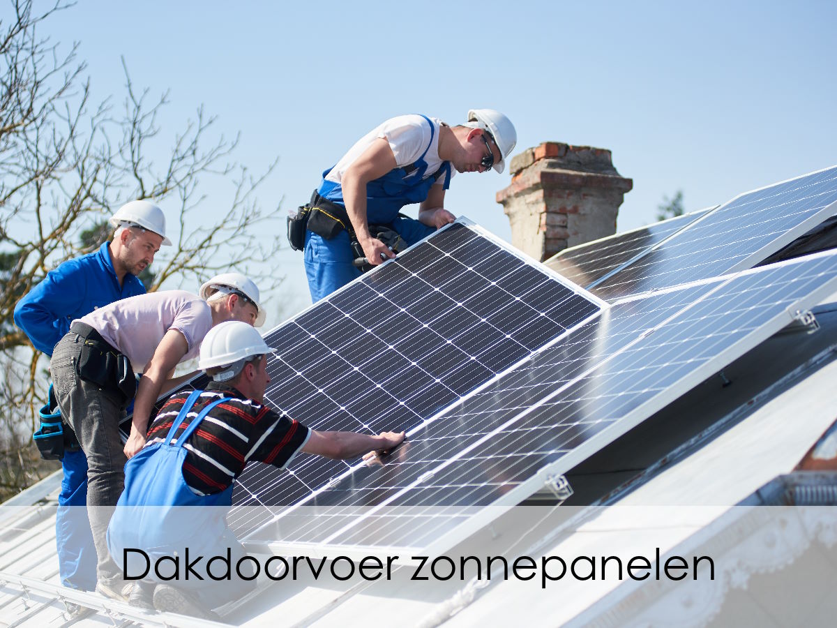 Dakdoorvoer zonnepanelen