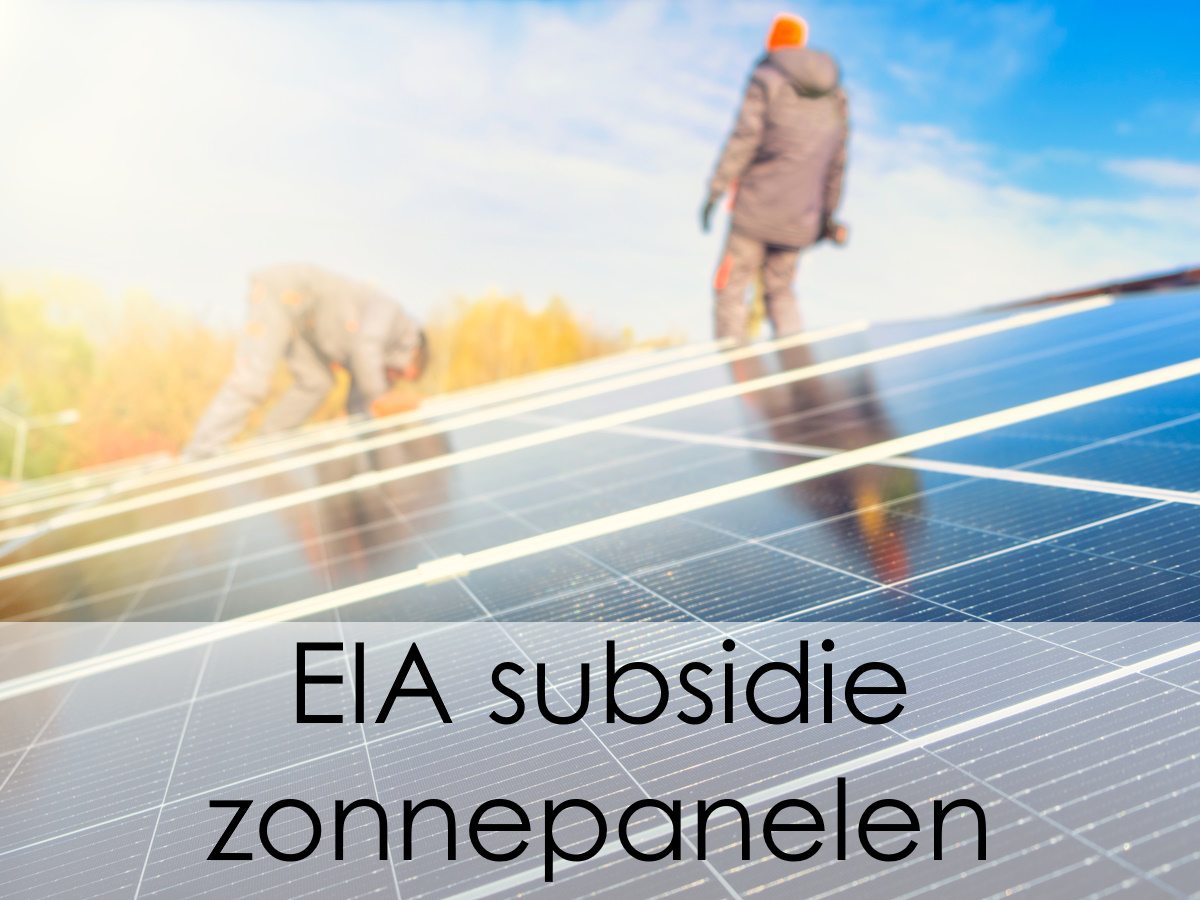 EIA subsidie zonnepanelen