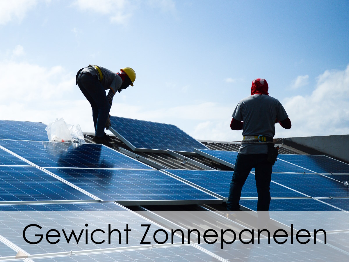 gewicht zonnepanelen