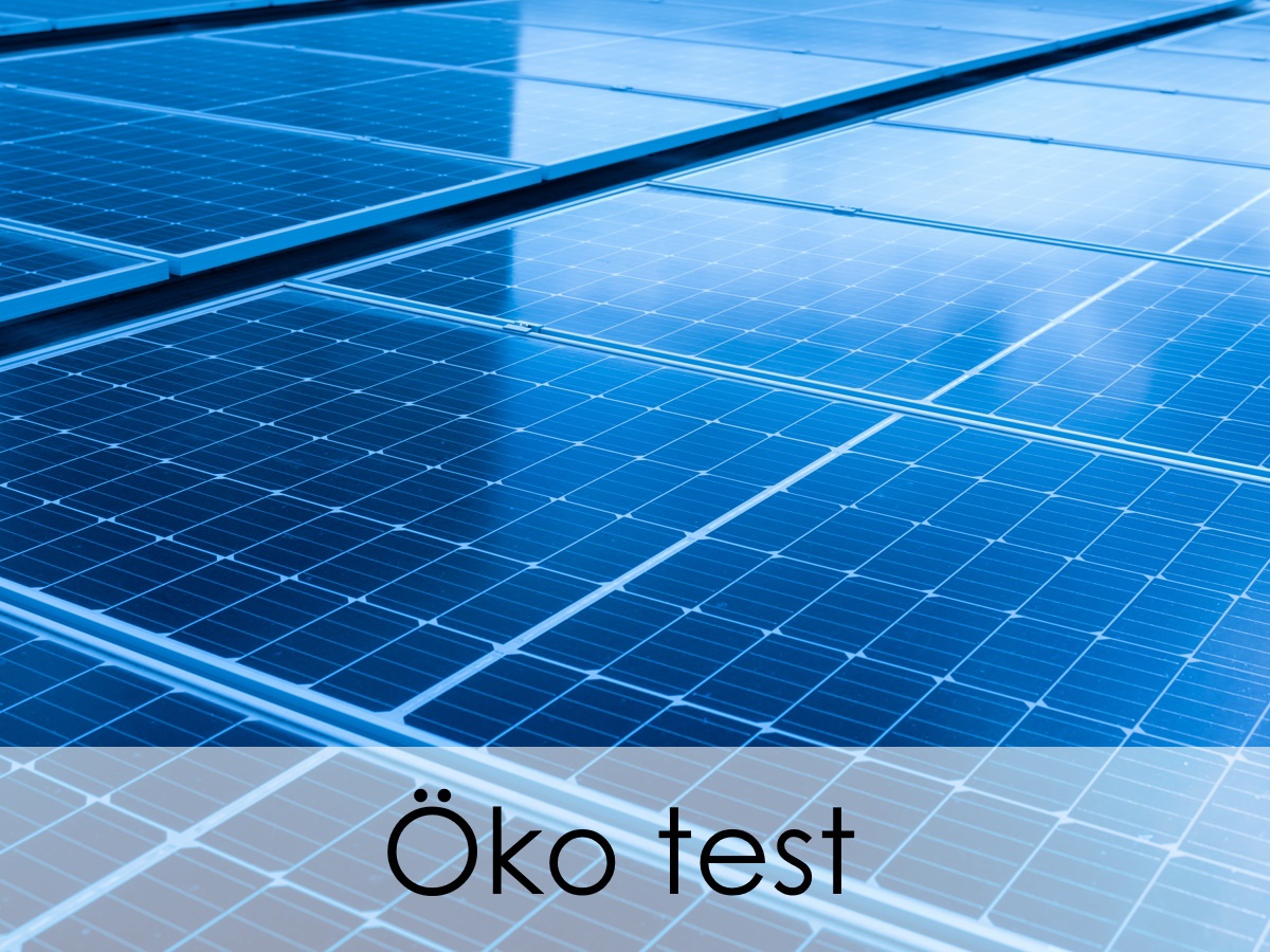 Zonnepanelen getest bij Öko test