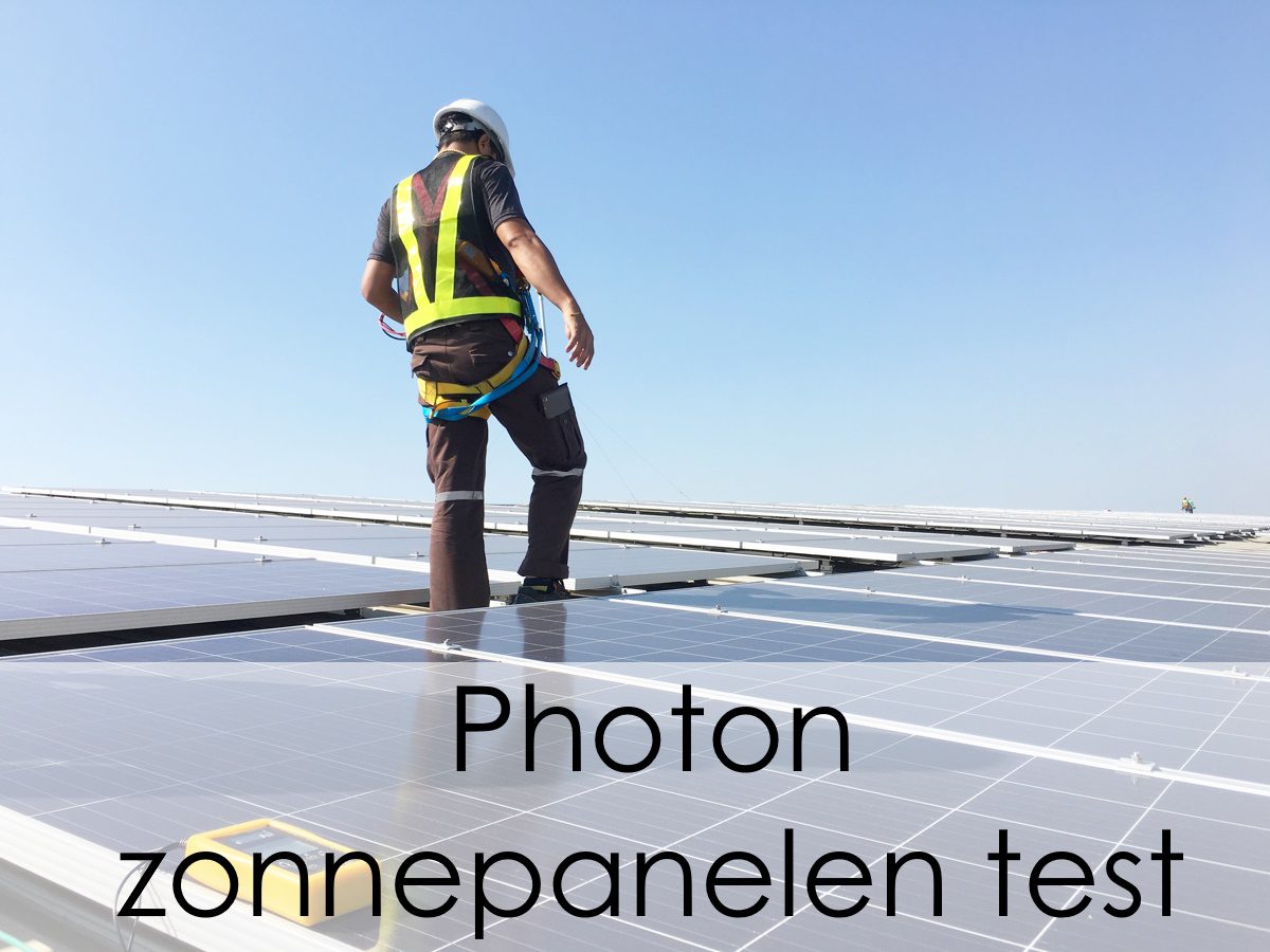 Uitvoeren van zonnepanelen test