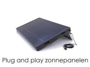 een plug and play zonnepaneel voor installatie