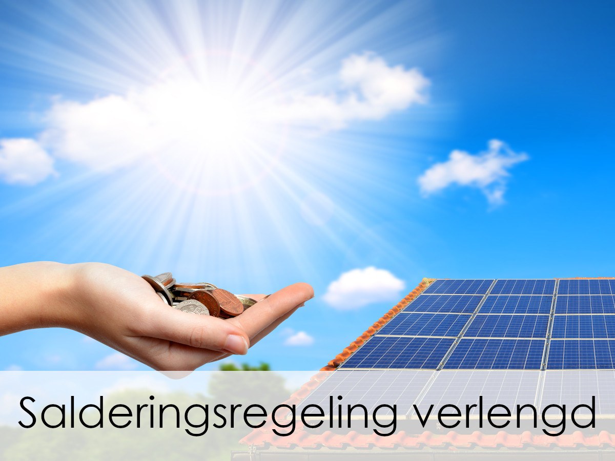 besparing door salderen zonnepanelen