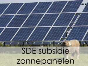 Zonnepanelen geplaatst met behulp van de SDE++ subsidie