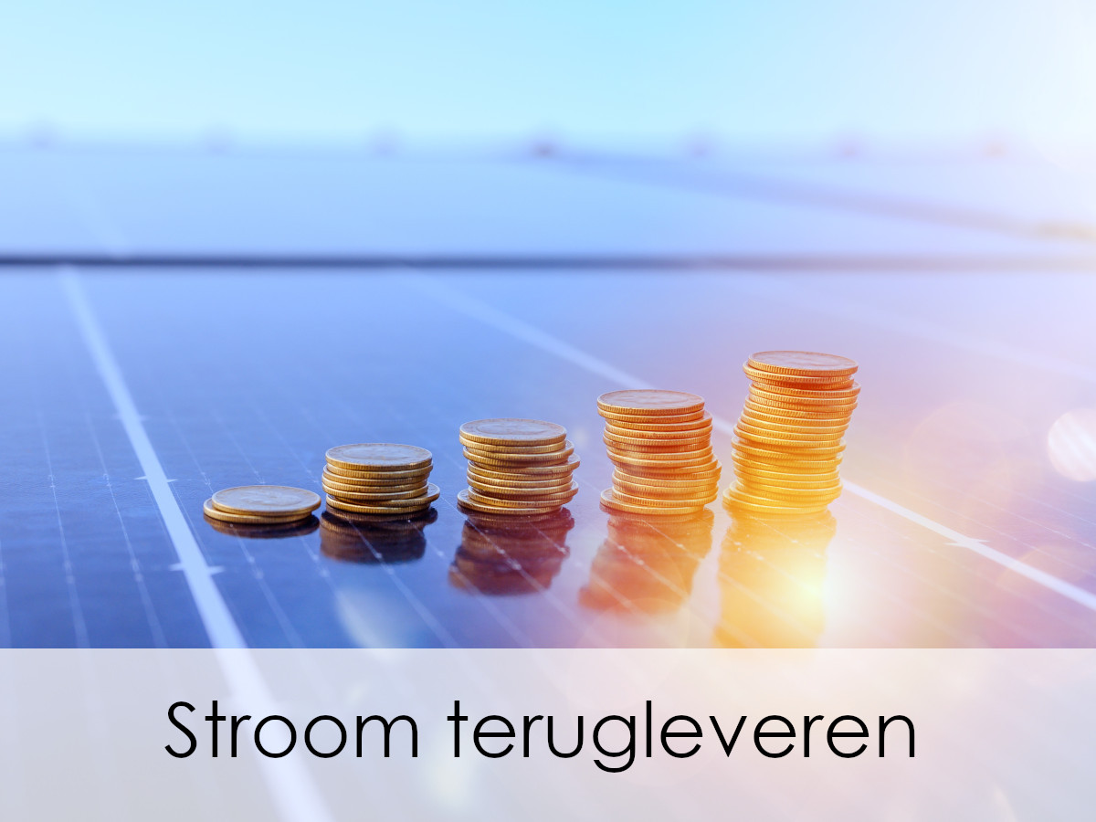 geld voor stroom terugleveren op zonnepanelen