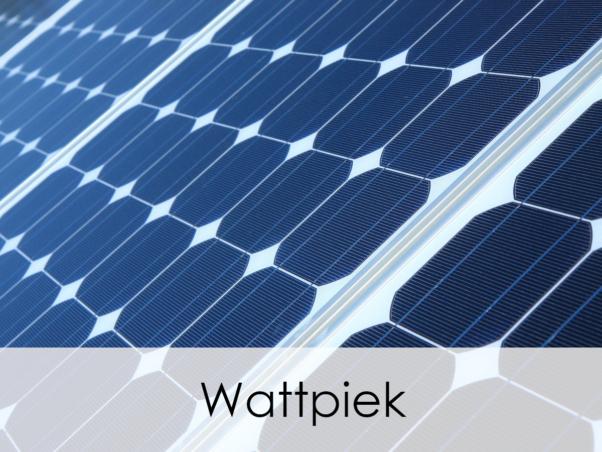 wattpiek zonnepanelen van dichtbij gezien