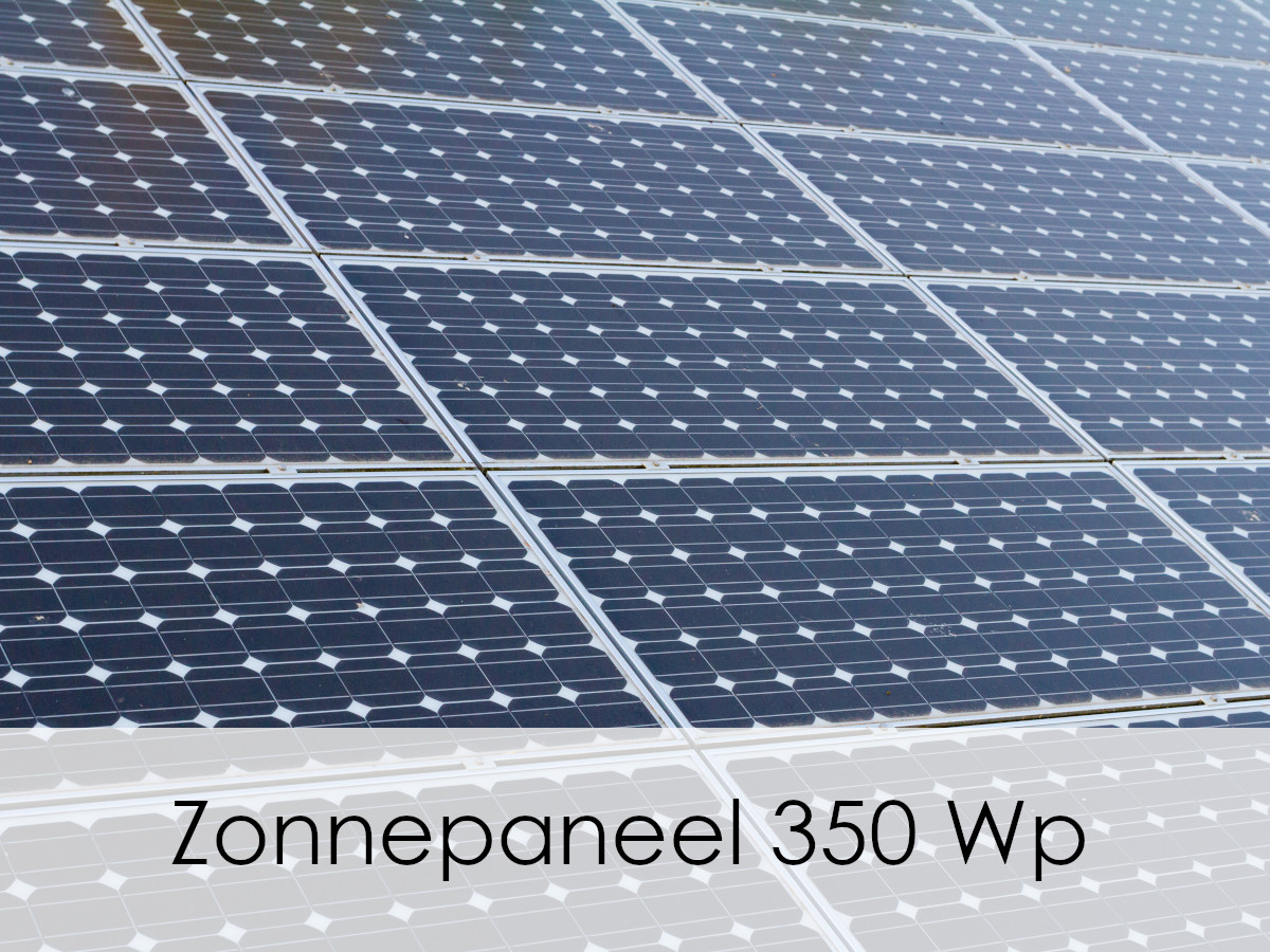 Zonnepanelen van 350 Wp beeldvullend