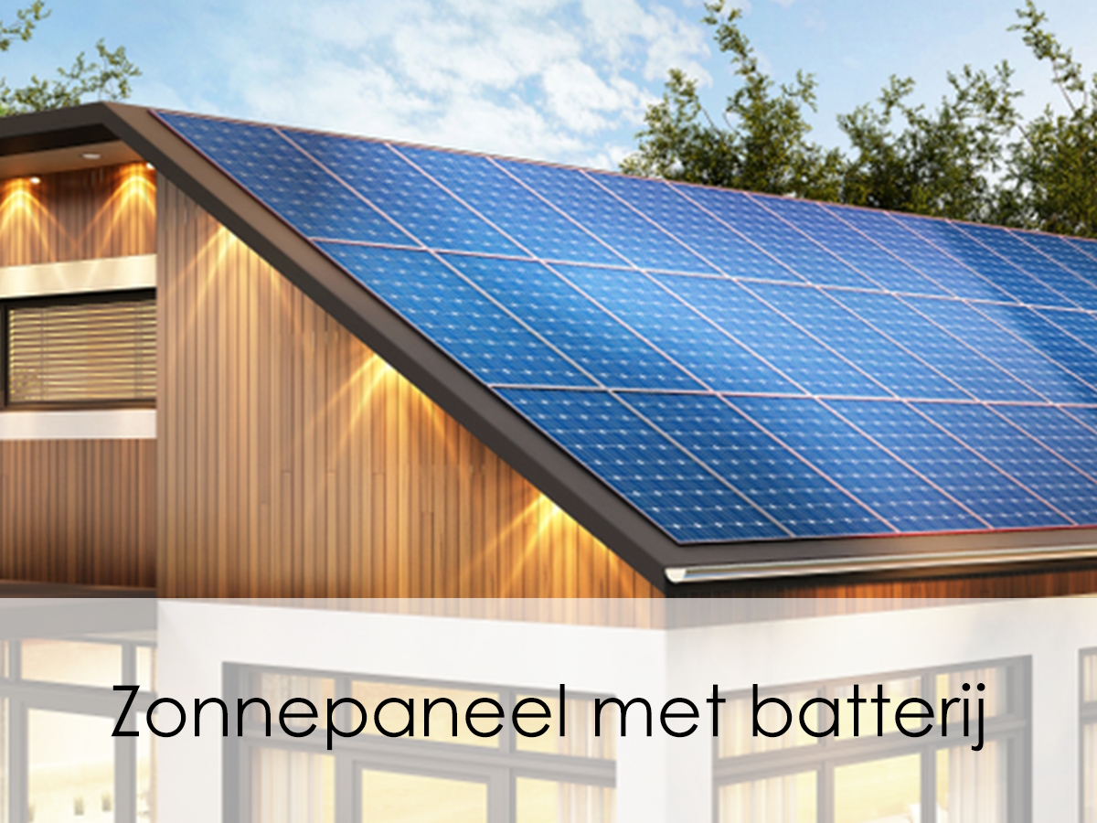 zonnepaneel met batterij