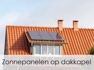 zonnepanelen op dakkapel geplaatst