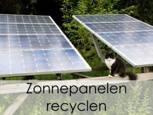 Oude zonnepanelen recyclen in de tuin
