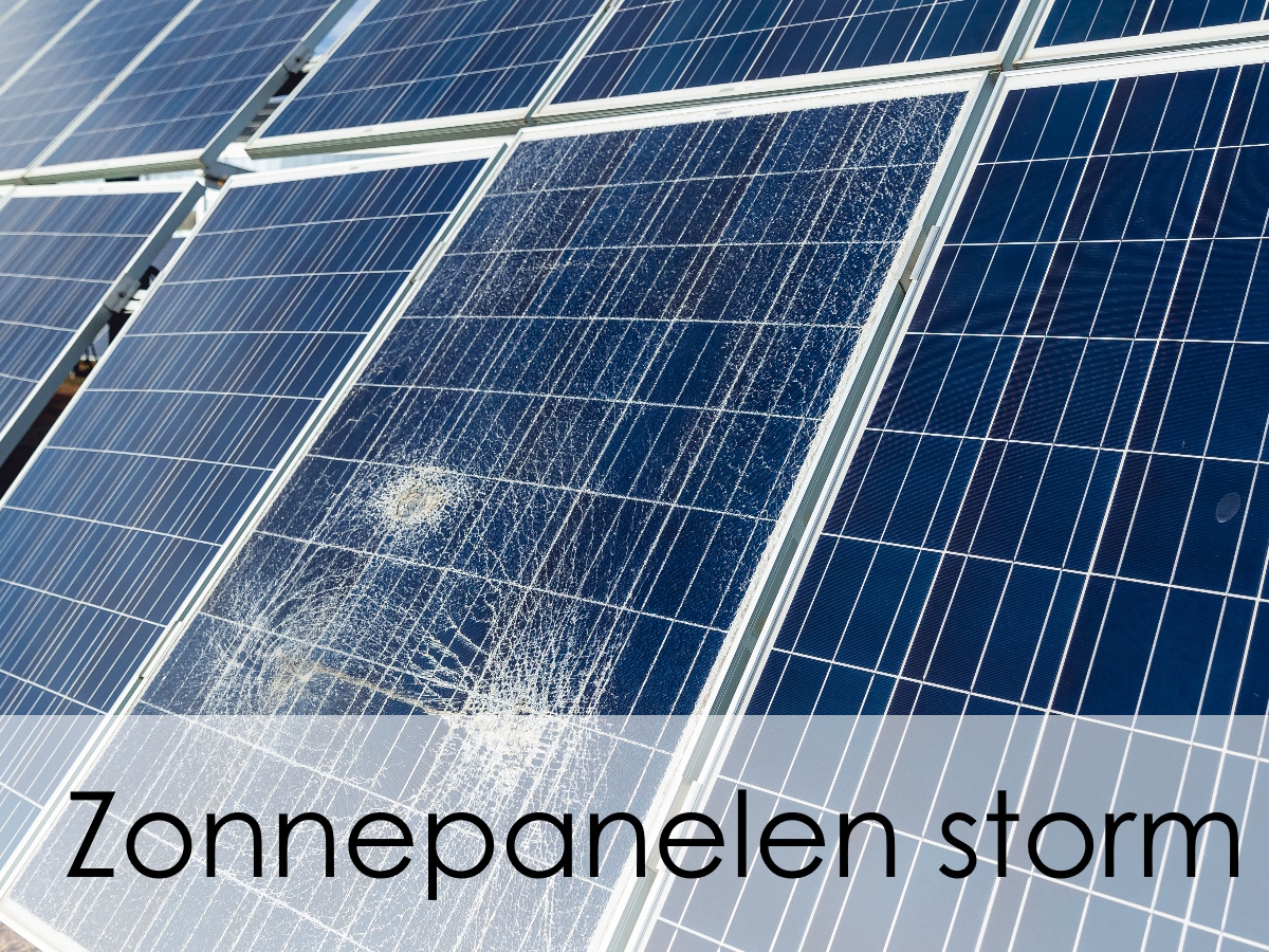 zonnepanelen storm