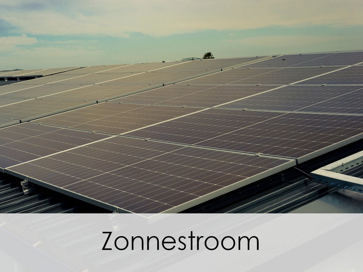 Panelen voor zonnestroom opwekken